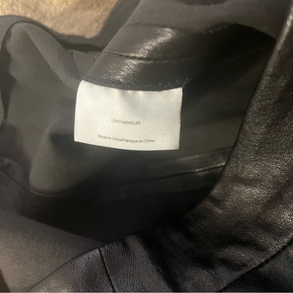 Tory Burch Genuine Leather Pants Black Size XL - Picture 5 of 8